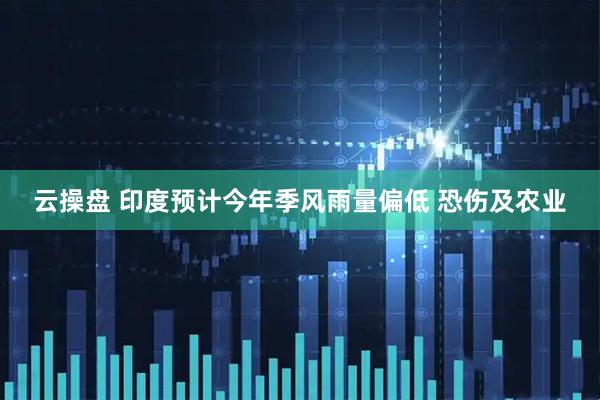 云操盘 印度预计今年季风雨量偏低 恐伤及农业
